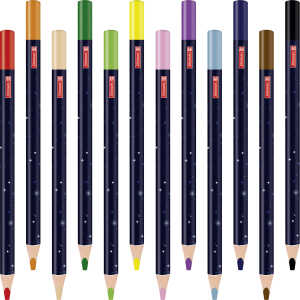 Jumbo Buntstifte 12er Pckg. Robot H