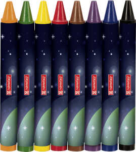 Wachsmalstifte 8er Set Robot Hero