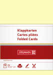 Klappkarte A6 160g hellgelb 10Karte