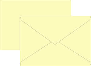 Briefumschlag C6 80g hellgelb 10St