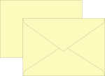 Briefumschlag C6 80g hellgelb 10St