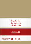 Klappkarte B6 200g sand 10Karten