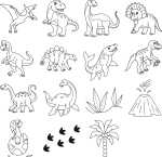 Stempelset Dinos 15er 4005329158551