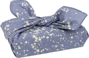 Stoffverpackung 50x50cm Sprenkel bl