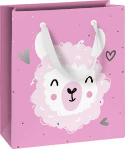 Geschenktasche 18x8x21cm Cute Alpak
