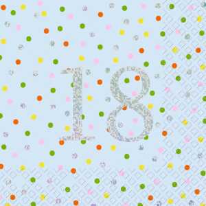 Serviette 33x33cm Haouli bl.h 20St