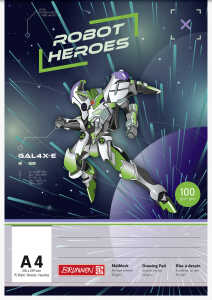 Malblock A4 100g/m2 75Bl Robot Hero