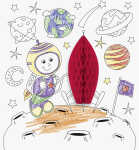 3D Mal Set Weltall 4005329158469