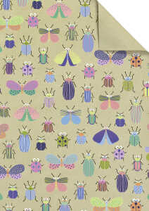 Geschenkpapier 100x70cm Beetle gn