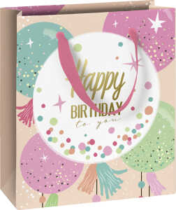 Geschenktasche 18x8x21cm Partyballo