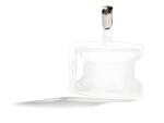 Kartenhalter 54x85mm tr 25St reXycle® mit Clip...