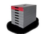 Briefablageschale A4 bis C4 gn BASIC stapelbar