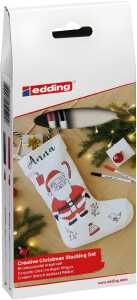 Edding Textilstift 4600 1 mm Nikolausset schwarz+rot