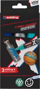 Edding Multimarker 6900 2-10 mm 3er-Set Meeresfarben