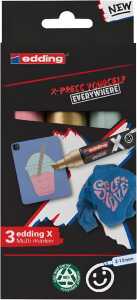 Edding Multimarker 6900 2-10 mm 3er-Set Pastellfarben