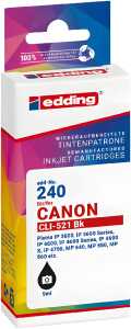 Tintenpatrone EDD-240 ersetzt Canon CLI-521BK