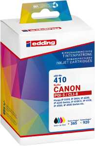 Tintenpatrone EDD-410 ersetzt Canon PGI-5BK+CLI-8CMY