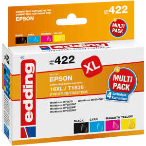 Tintenpatrone EDD-422 ersetzt Epson T16XL Multipack 4