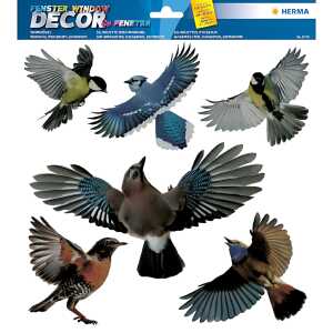 Warnvögel Folie selbsthaftend wieder ablösbar farbig