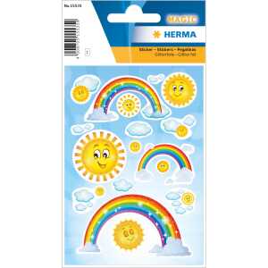 Herma Sticker MAGIC Rainbow Glitterfolie 1 Bl