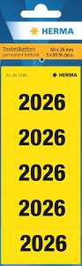 HERMA Jahresschild 60 x 26 mm (B x H) 2026 gelb 100 St./Pack.