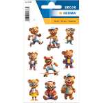 Herma Sticker DECOR Tiere Coole Teddys 3 Bl