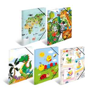 Herma Sammelmappe Eckspanner Karton A3 Kindergarten 10er-Sortierung