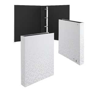 Herma Fotobook A4, 46 mm Rückenbreite 4D-Ring Karton weiss veredelt