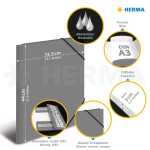 Herma Sammelmappe Eckspanner PP A3 Neon 12er-Sortierung