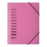 Ordnungsmappe 6 Fächer dunkelrosa