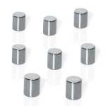 Neodym-Magnete Be!Board - Zylinder - vernickelt silber -...