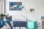 SIGEL B1207 Glas-Magnettafel Be!Board - 60 x 40 x 0,90 cm - blau