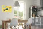 SIGEL B1208 Glas-Magnettafel Be!Board - 60 x 40 x 0,90 cm - sonnengelb