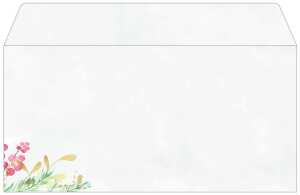 Weihnachts-Umschlag - Tannenzweige - grau DIN lang - 25 Umschläge