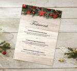 Weihnachts-Motiv-Papier Weihnachtssterne beige/rot/grün 90g/m² A4100Bl