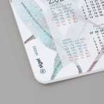 Papier-Schreibunterlage - Blätter blau/braun/grau -...