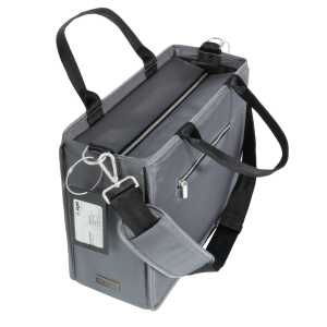 Desk Sharing Bag M - Polyethylen (RPET) - dunkelgrau - 36 x 28 x 15 cm