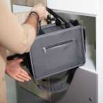 Desk Sharing Bag M - Polyethylen (RPET) - dunkelgrau - 36 x 28 x 15 cm