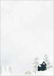 Weihnachts-Motiv-Papier Winterlandschaft grau 90...