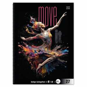 Move it Collegeblock A4 80 Lin27 80 Bl 70g/qm 9mm lin. mit RL 4-Loch