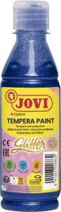 Jovi Flüssige Plakatfarbe Glitzer 250ml Flasche, blau