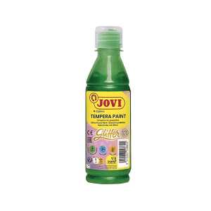 Jovi Flüssige Plakatfarbe Glitzer 250ml Flasche, grün