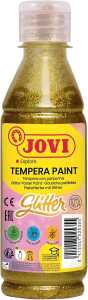 Jovi Flüssige Plakatfarbe Glitzer 250ml Flasche, gold