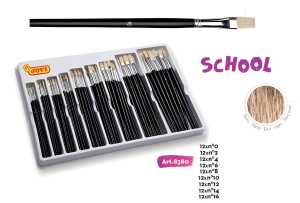 Künstlerpinsel aus Rosshaar 108er Display