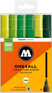 Molotow Acrylmarker One4All 227HS Green Set