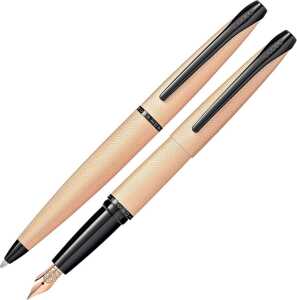 Cross Kugelschreiber+Füller ATX Gebürstetes Rosegold, Geschenkset