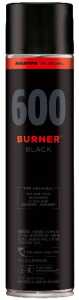 Sprühdose 600 BURNER black 600ml, matt, Farbe: schwarz