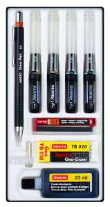 Aristo Tuschefüller mg1 pro Studio 4er-Set 9-teilig, Stärken 0.13/ 0.4/ 0.6/ 8  mm