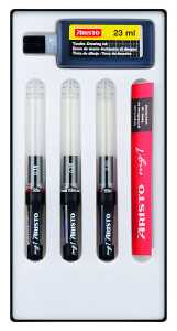 Aristo Tuschefüller mg1 pro Basic 3er-Set, Stärken 0.18/ 0.25/ 0.50 mm