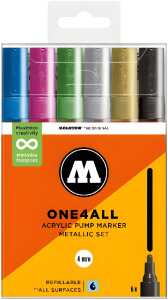 Molotow Acrylmarker One4All 227HS Metallic Set